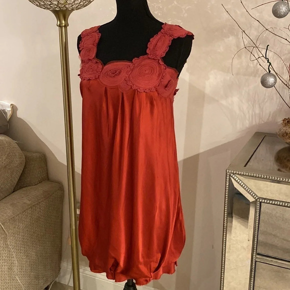 BCBGMAXAZRIA gorgeous silk dress size XS NWOT - Picture 3 of 7